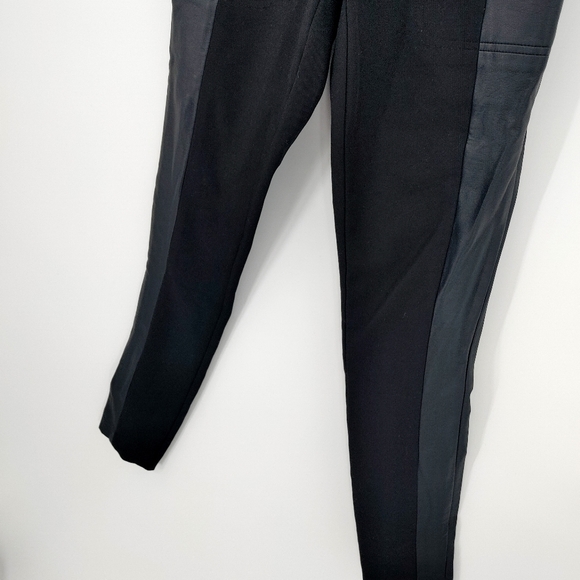 Club Monaco | faux leather blocked leggings - Picture 3 of 8